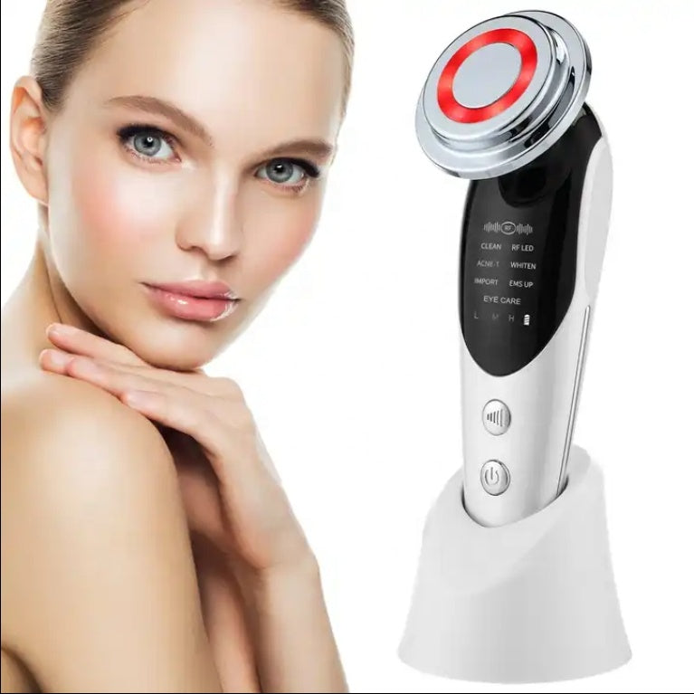 Portable Home Use Electric Skin Care Tool Face Lift Massage Whitening Skin Tightening 7 in 1 Heat Vibration Tool