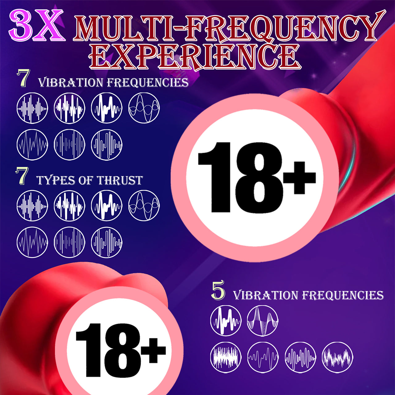 Female Massage Specialized Wand G-Spot Clitoral Anal Stimulation 14 Vibration Modes 7 Licking Modes UsB Charging Adult Sex Toy