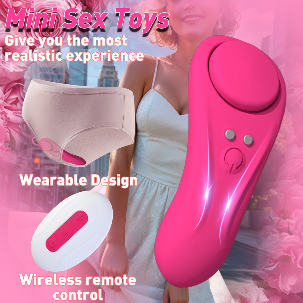 Mini Suction Nipple and Clitoral Stimulator 10 Vibration Modes USB Charging Quiet and Soft Remote Control Function Adult Sex Toy