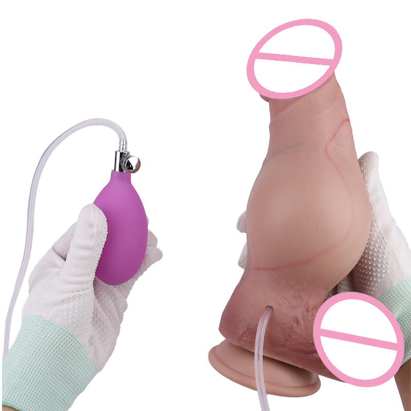 Ejaculation Inflatable Dildo Butt Plug for Women Men Realistic Sex Toys Silicone Vaginal Prostate Play Sex Toys Wholesale