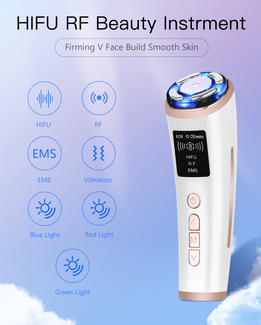 Handheld Face and Neck Massager Home Use Beauty Equipment Wrinkle Removal Beauty Device Personal Care Products