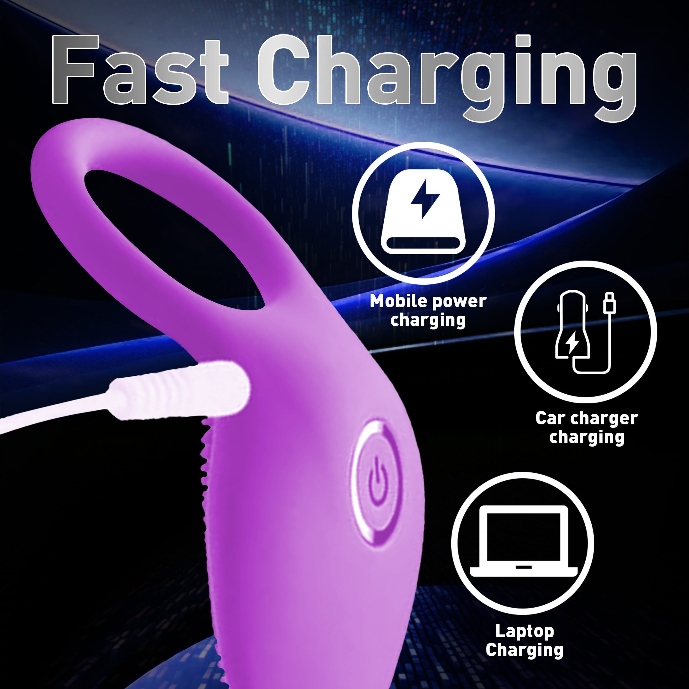 Male Wearable Penis Ring Vibrator G-Spot Stimulation Massager 10 Vibration Modes USB Rechargeable Couples Sex Toy Adult Product
