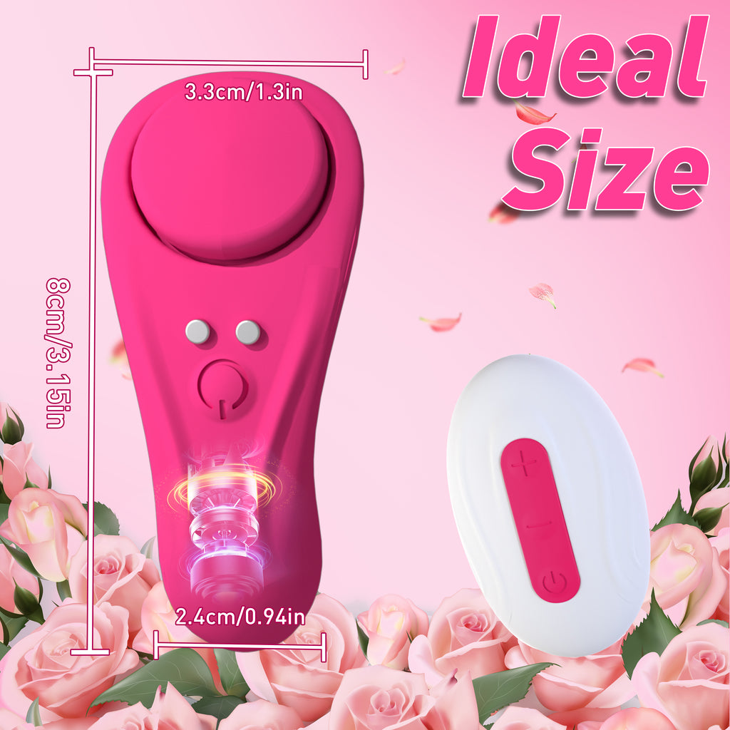 Mini Suction Nipple and Clitoral Stimulator 10 Vibration Modes USB Charging Quiet and Soft Remote Control Function Adult Sex Toy