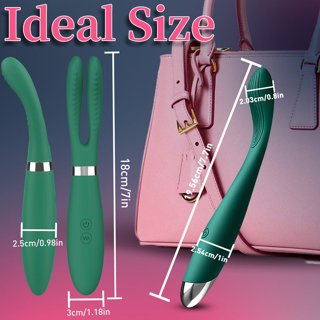 Female Electric Vibrating Massage Wand Stimulates Breasts G-Spot and Clitoris 9 Vibration Modes USB Charging Adult Toy