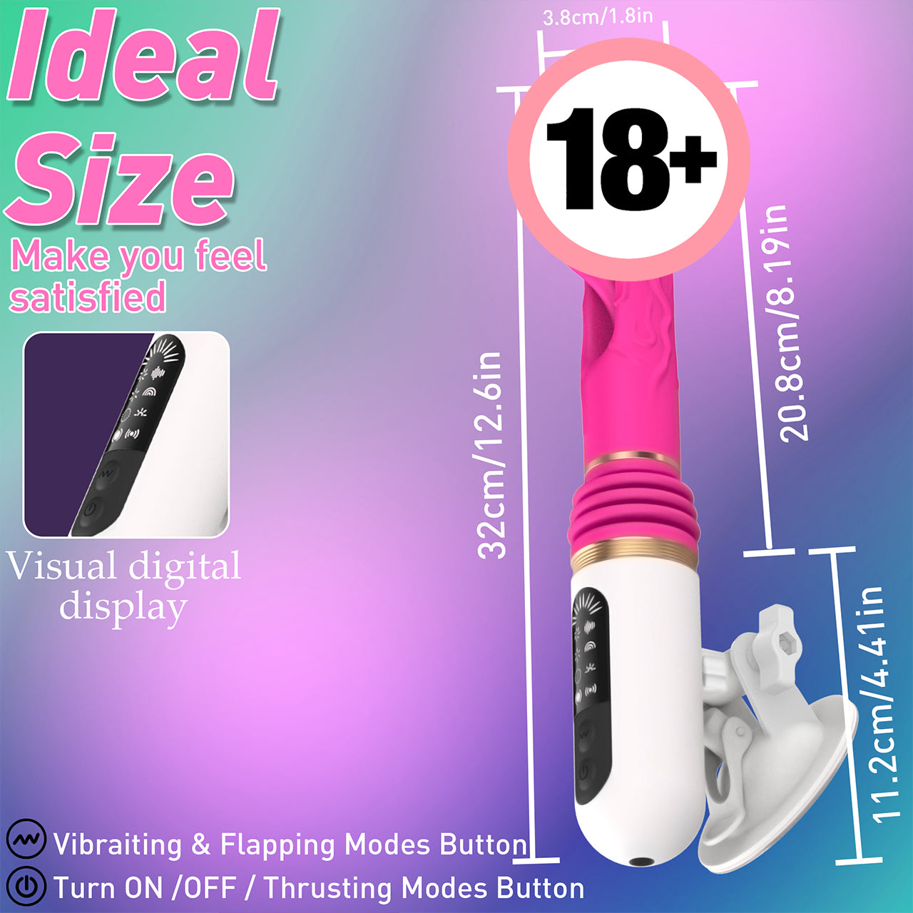Female Automatic Masturbator 5 Types of Lmpact 8 Types of Vibration and Tapping Modes Stimulate the G-spot Adult Products