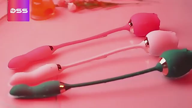 2 In1 Rose Sex Toy Stimulator Adult Toys Clitoral Tongue Licking G Spot Vibrators Thrusting Dildo Vibrator for Women